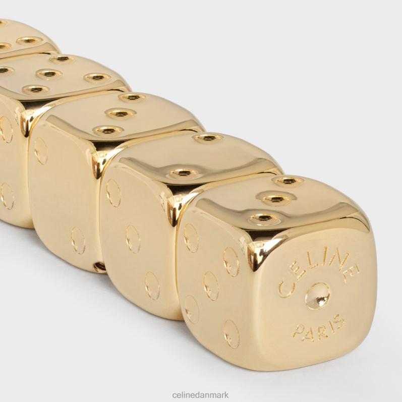 CELINE Mænd terningekasse i naturligt kalveskind F44FV1675 tilbehør tan