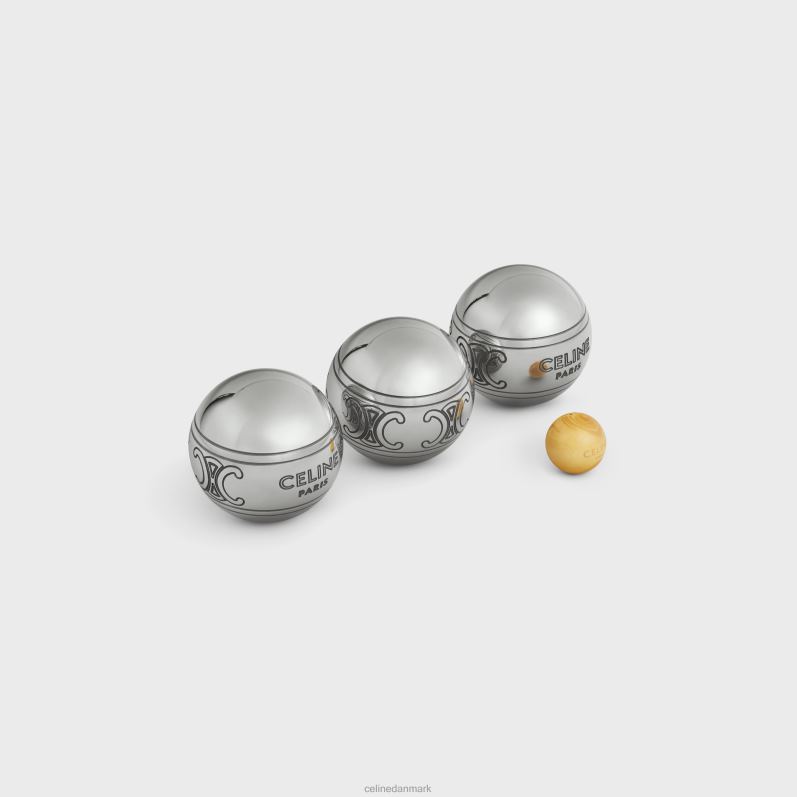 CELINE Mænd triomphe petanque spil i tekstil & kalveskind F44FV1681 tilbehør naturlig/brun