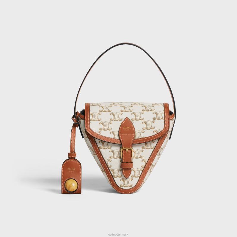 CELINE Mænd triomphe petanque spil i triomphe canvas & kalveskind F44FV1682 tilbehør hvid