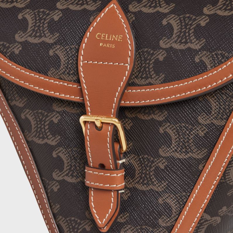 CELINE Mænd triomphe petanque spil i triomphe canvas & kalveskind F44FV1683 tilbehør tan