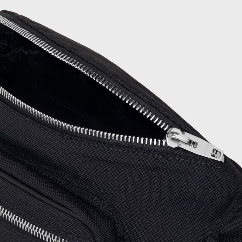 CELINE Mænd bæltetaske trekking i nylon med print F44FV2107 tilbehør sort