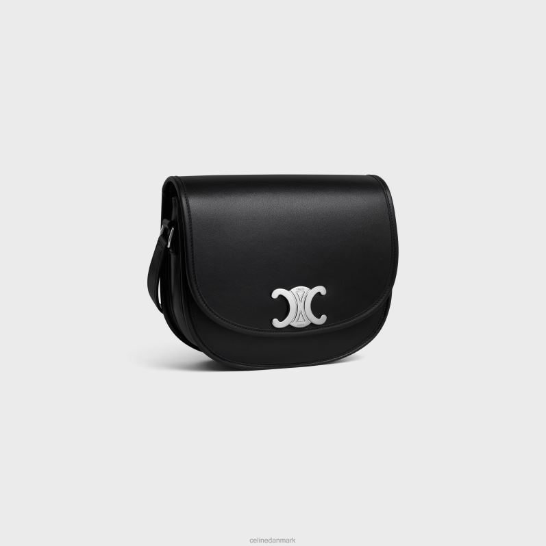 CELINE Mænd medium besace triomf i smidigt naturligt kalveskind F44FV2105 tilbehør sort