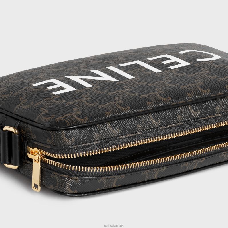 CELINE Mænd medium messenger taske i triomphe canvas med print F44FV2090 tilbehør sort