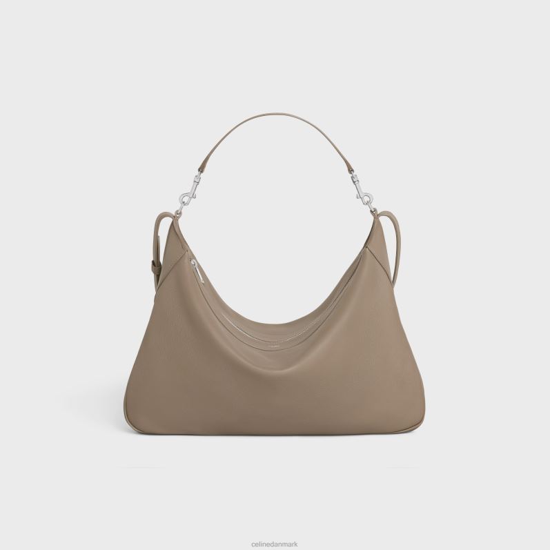 CELINE Mænd stor rem romy i smidigt kalveskind F44FV2104 tilbehør røgfarvet taupe