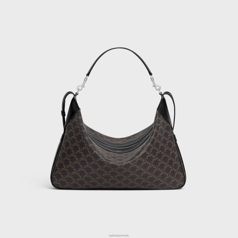 CELINE Mænd stor rem romy i triomphe canvas & kalveskind F44FV2075 tilbehør sort