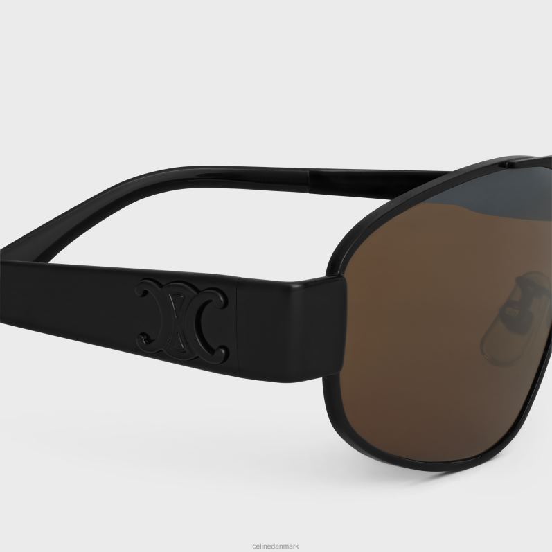 CELINE Mænd triomphe metal 03 solbriller i metal F44FV2183 tilbehør sort/brun