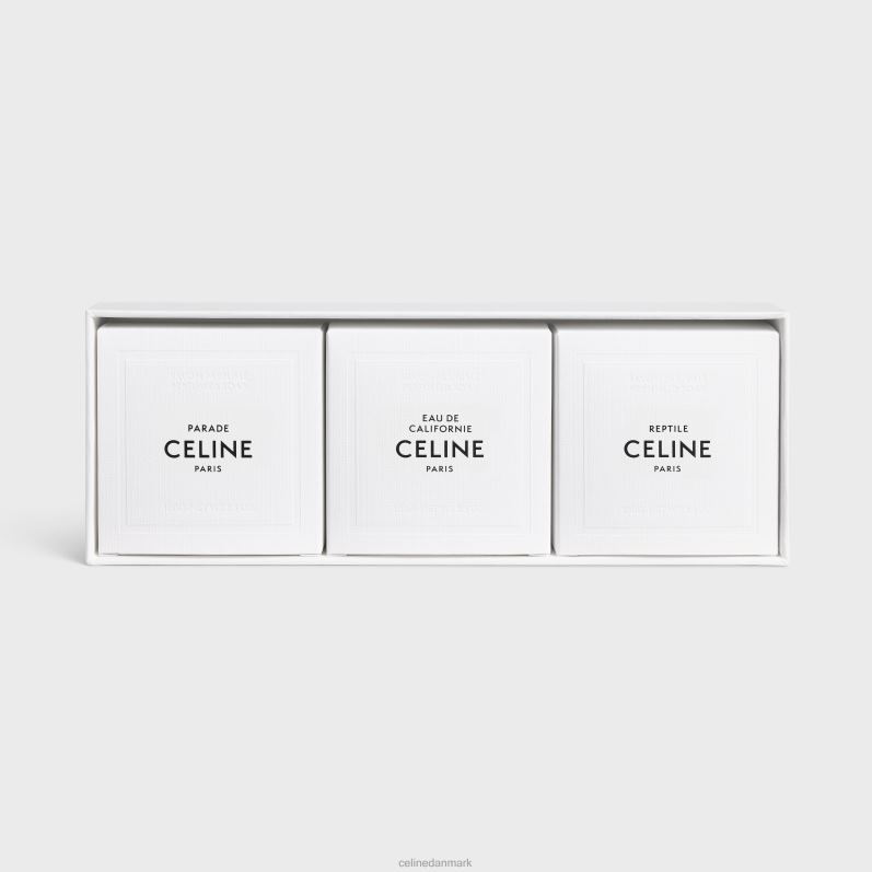 CELINE unisex parfumerede sæber setparade, eau de californie, krybdyr 3x100g F44FV1482 tilbehør én farve