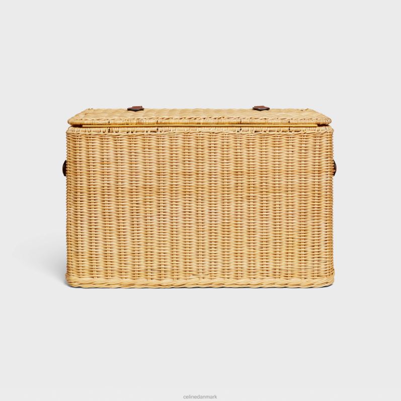 CELINE Mænd hundelegetøjsboks i rattan & kalveskind F44FV1773 tilbehør tan